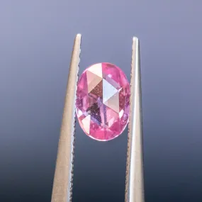 0.95CT OVAL ROSECUT TANZANIA SAPPHIRE, VIBRANT PINK, 7.20X5.20MM