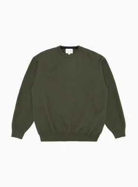 10G Patterned Sweater Olive