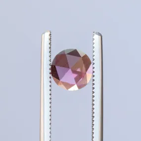 1.20CT ROUND ROSECUT GARNET, RASPBERRY PINK, 6.7MM