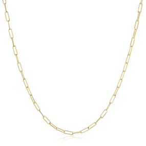 14k Rosi Paperclip Necklace