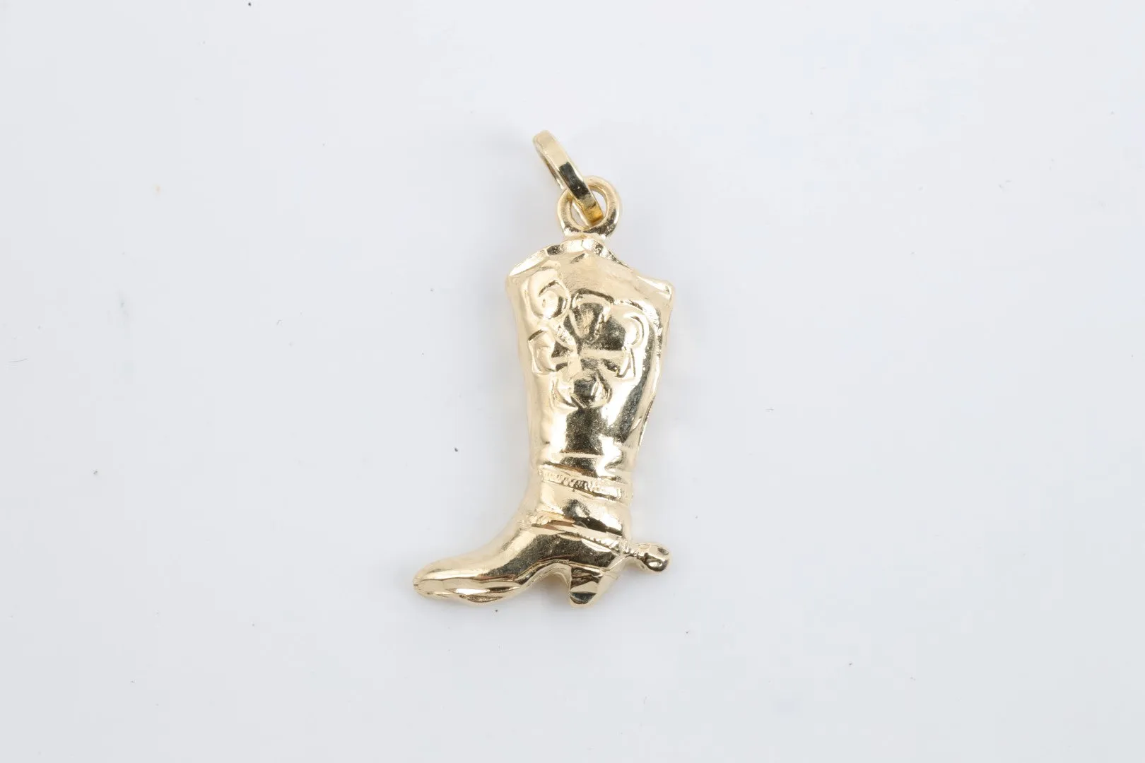 14k Yellow Gold Cowboy Boot Charm (1.28g.)