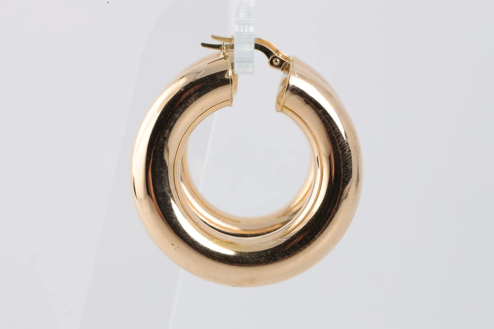 14k Yellow Gold Wide Hoop Earrings (10.07g.)