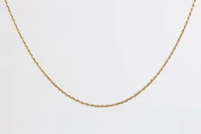 24" 10k Yellow Gold Rope Chain Necklace (4.14g.)