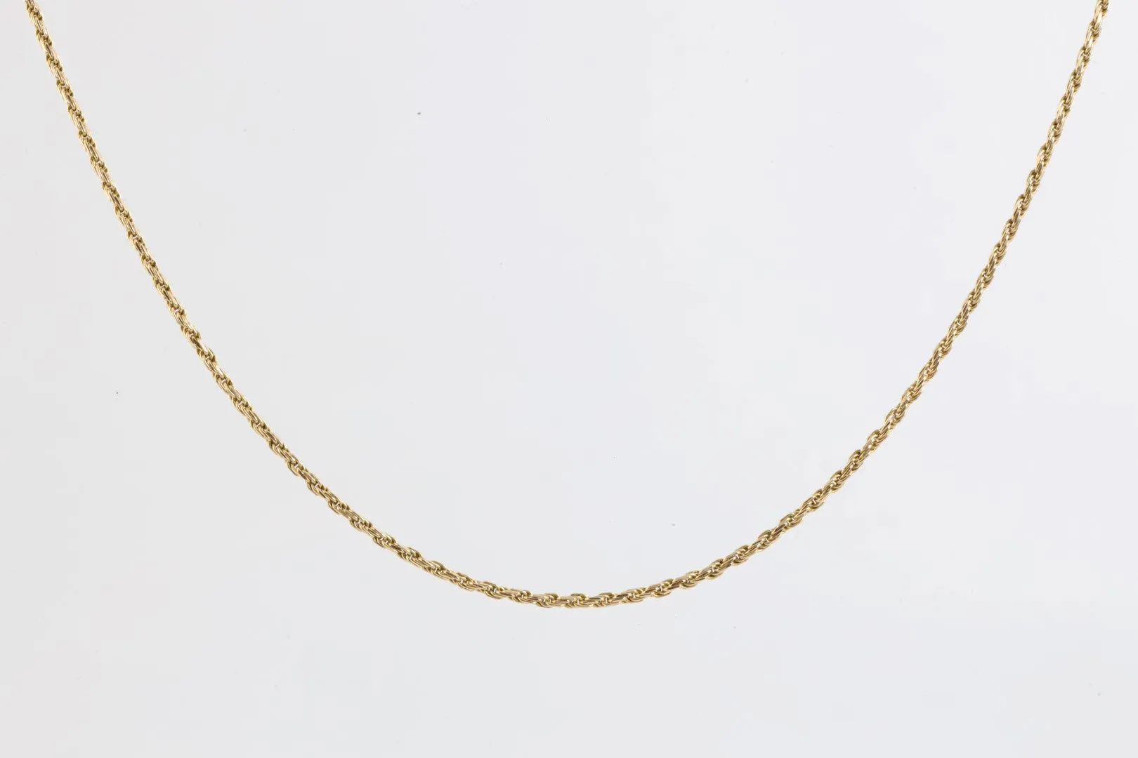 24" 10k Yellow Gold Rope Chain Necklace (4.14g.)