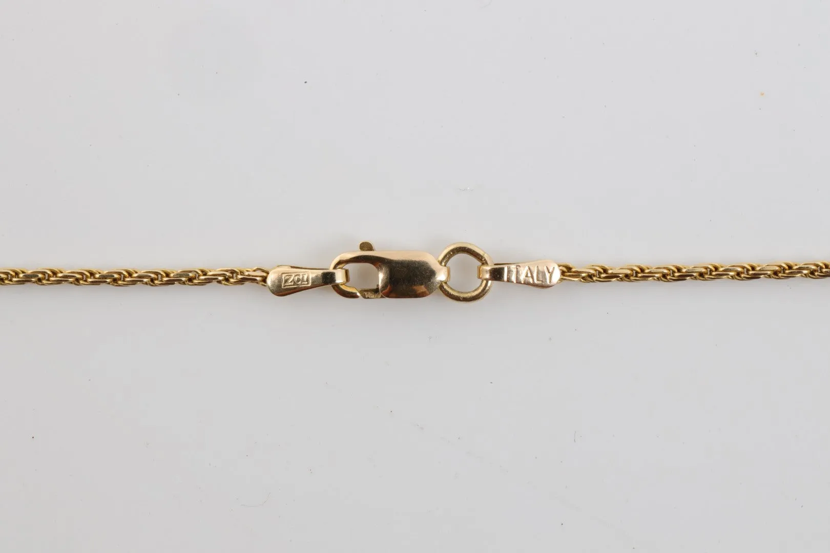 24" 10k Yellow Gold Rope Chain Necklace (4.14g.)