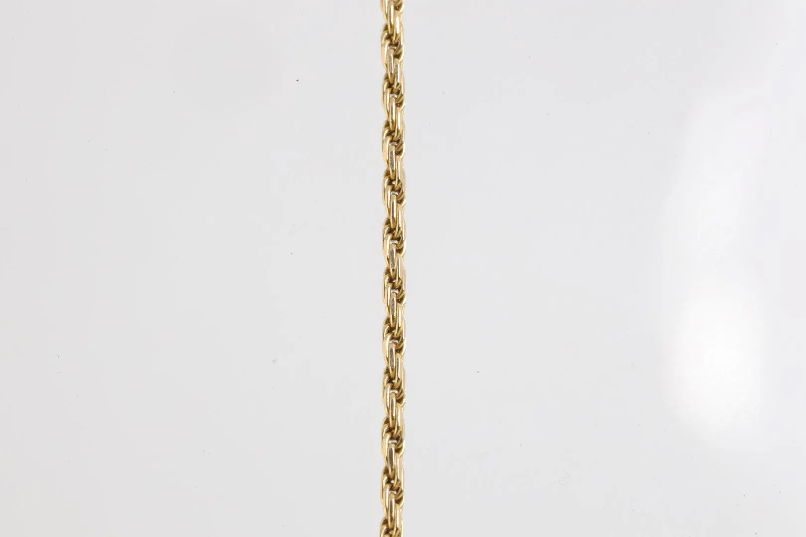 24" 10k Yellow Gold Rope Chain Necklace (4.14g.)