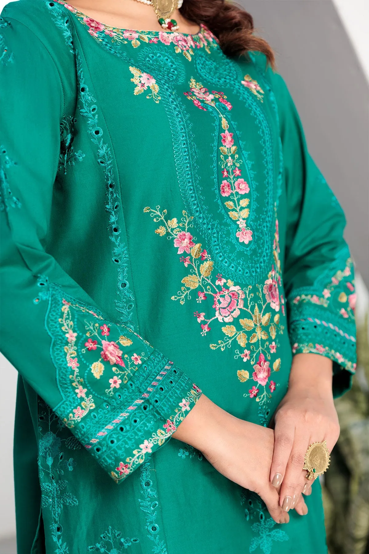 3 PIECE LAWN CHIKAN KARI | CTN-428