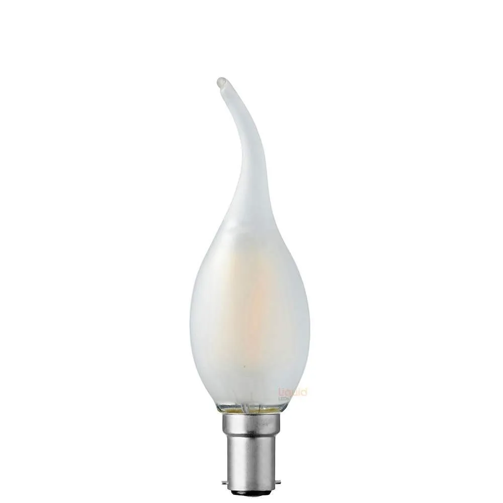 4W Flame Tip Candle LED Bulb B15 Frost in Natural White