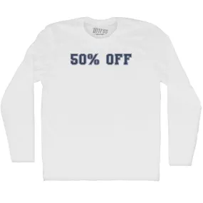 50% OFF Adult Cotton Long Sleeve T-shirt