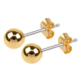 5mm Round Ball Stud Earrings