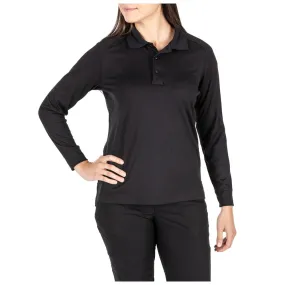 62408-019 PLAYERA TIPO POLO PERFORMANCE M/L PARA DAMA NEGRA MARCA 5.11 TACTICAL