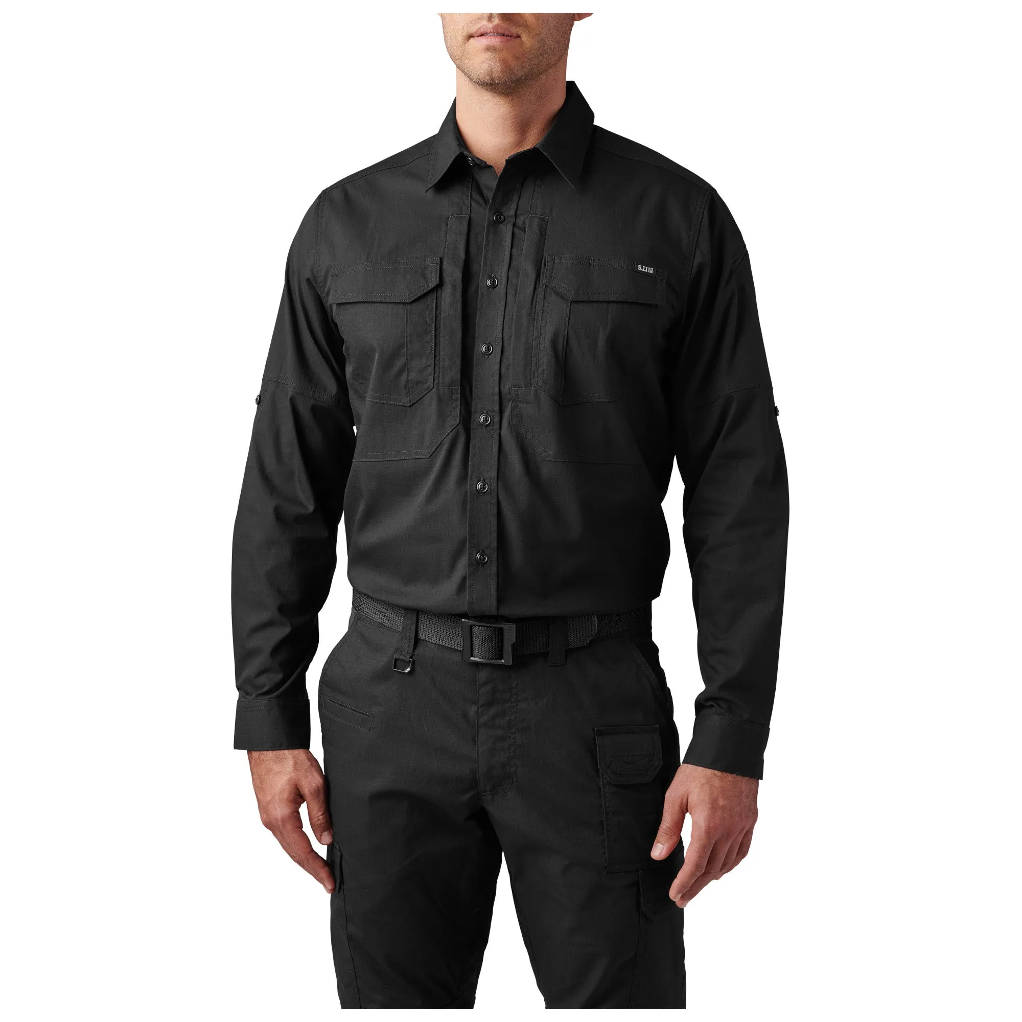 72543-019 CAMISA ABR PRO MANGA LARGA M/L NEGRA MARCA 5.11 TACTICAL