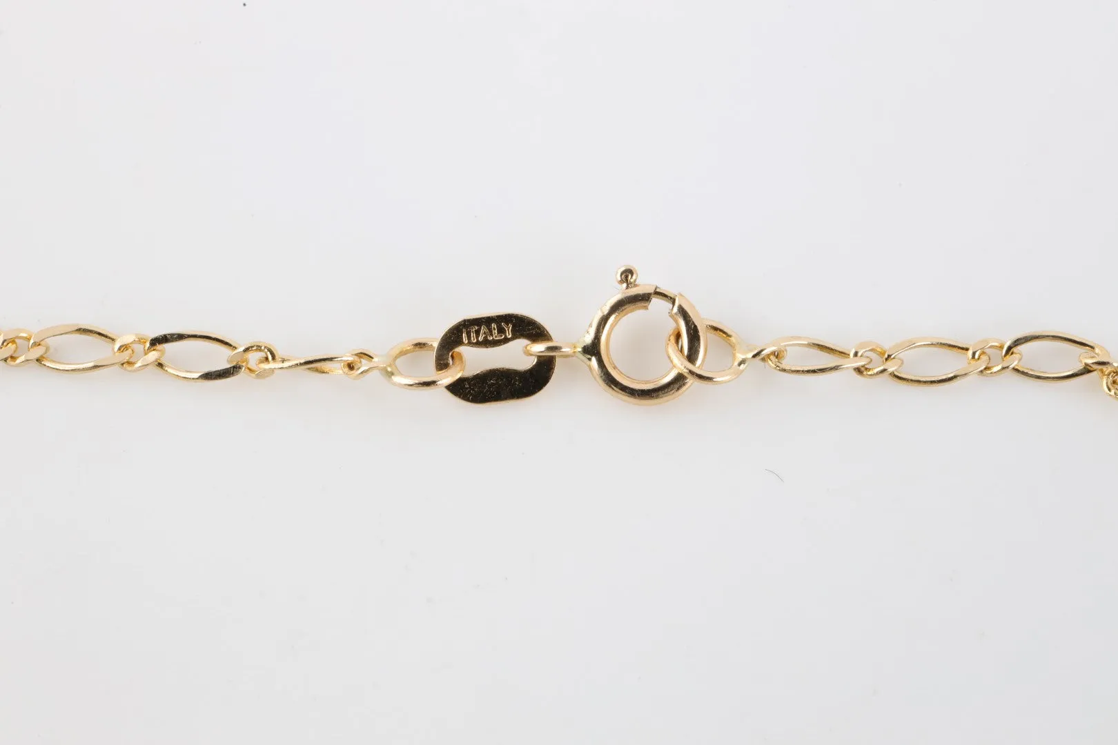 7" 14k Yellow Gold Oval Link Bracelet (0.80g.)