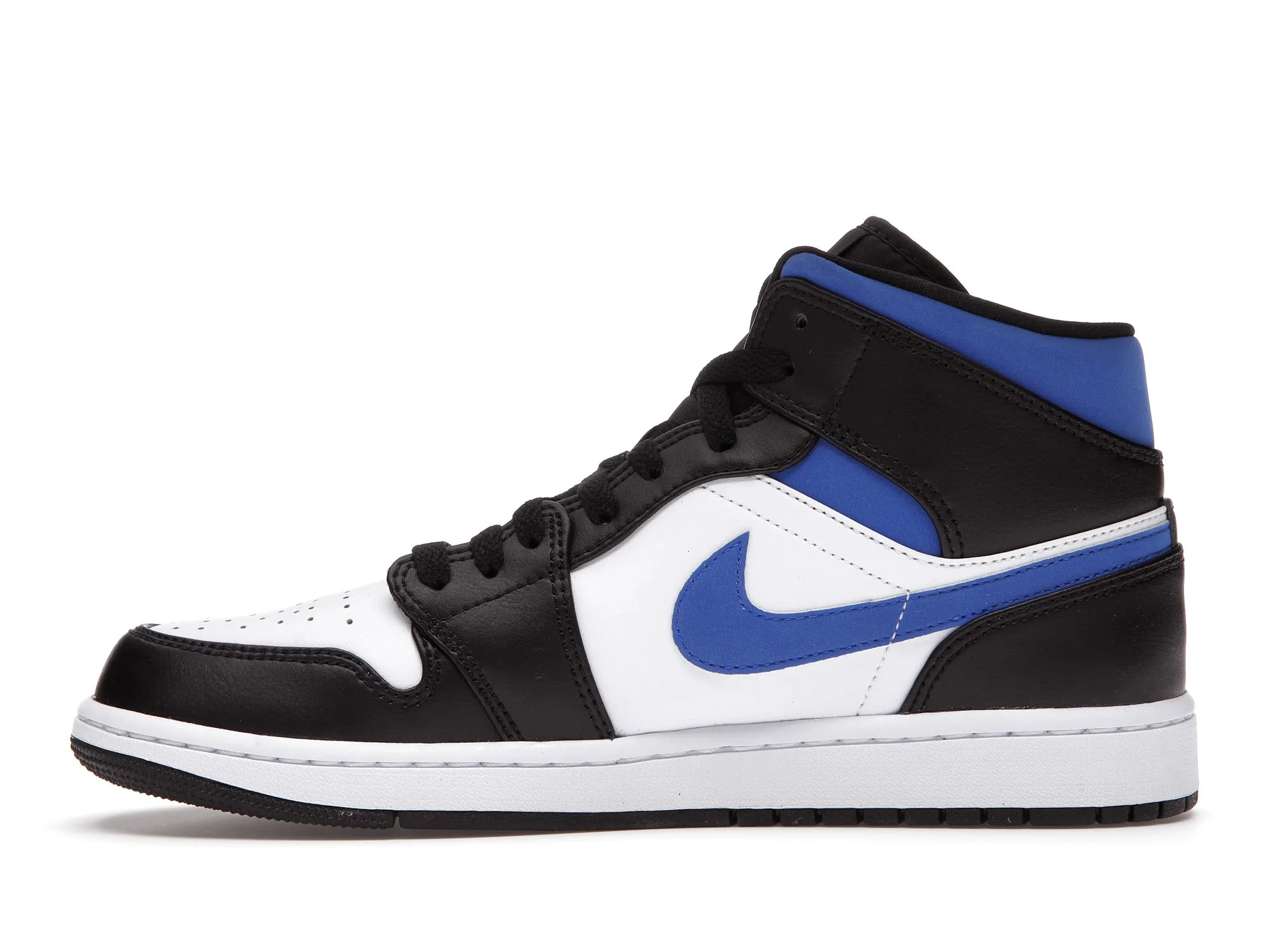 Air Jordan 1 Mid White Black Racer Blue