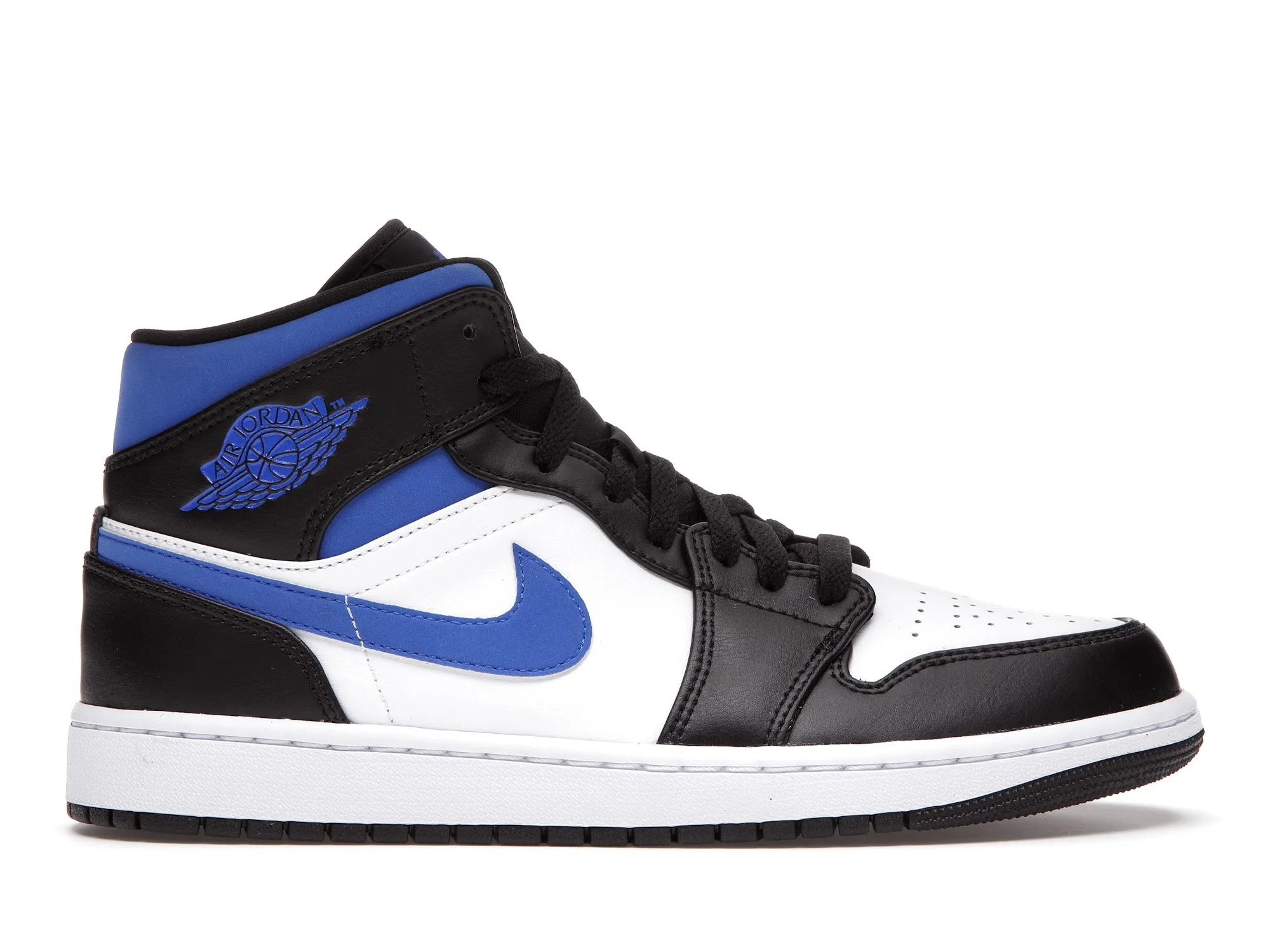 Air Jordan 1 Mid White Black Racer Blue