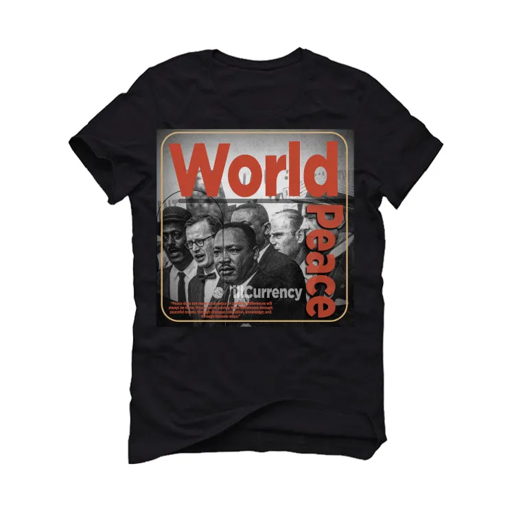 Air Jordan 5 “Dunk on Mars” Black T-Shirt (WORLD PEACE)