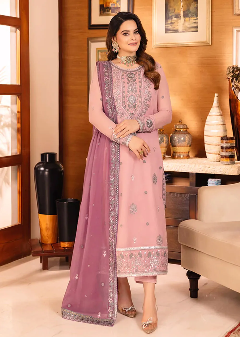 AJSM-26 - Unstitched - Maahru, Noorie & Meerub Collection 2023