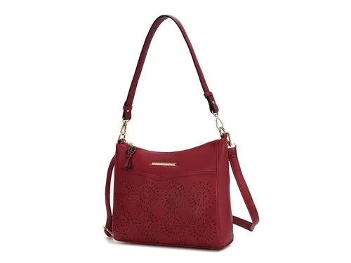 Alanis Laser Cut Vegan Leather Women’s Shoulder Bag