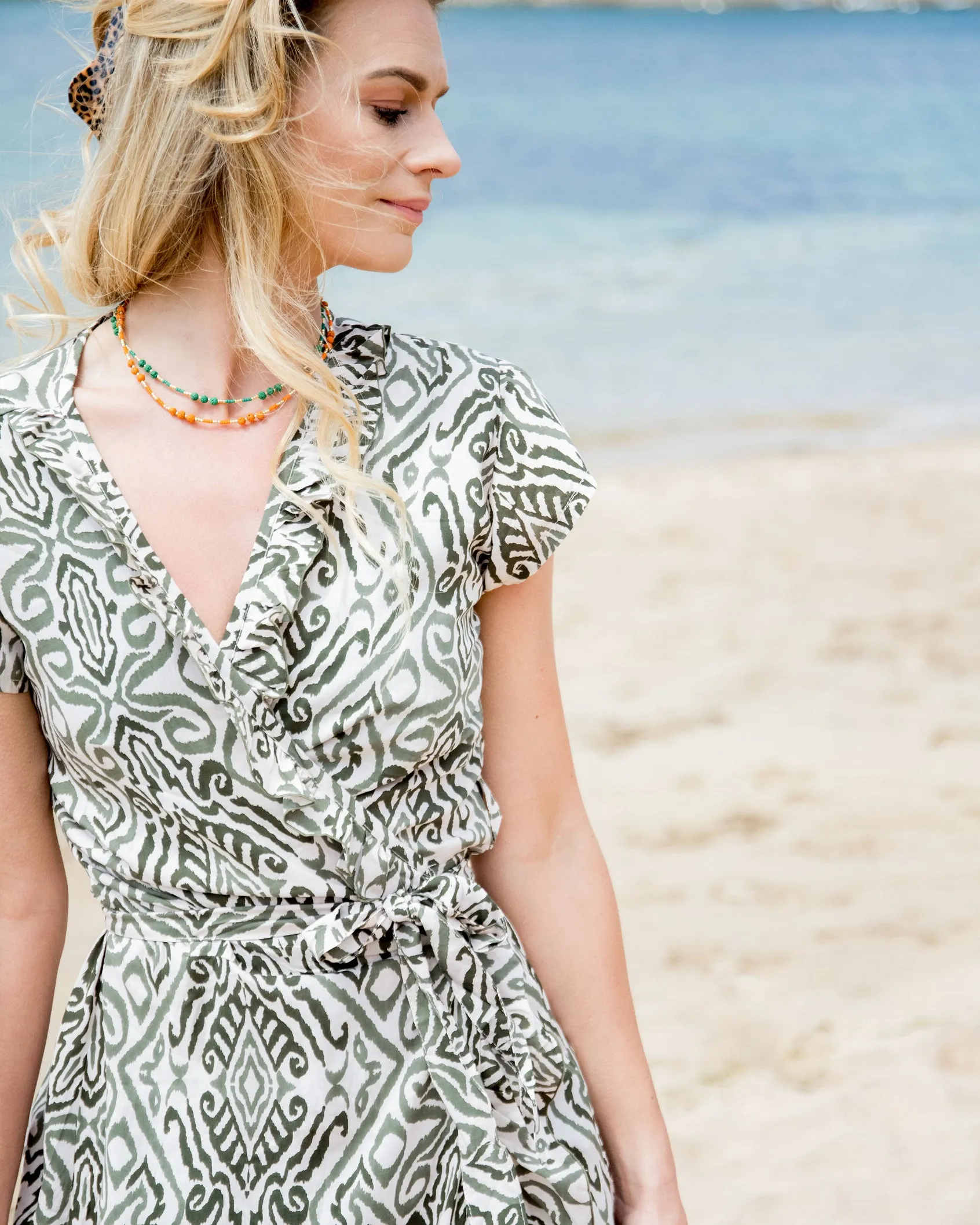 Aloft Kim AZTEC Summer 23 Wrap Dress