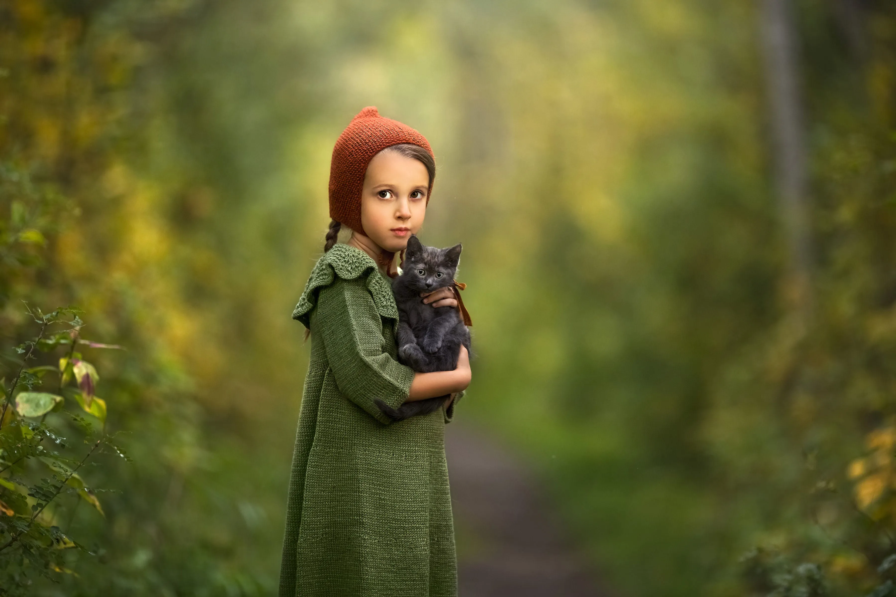 Alpaca Blossom Dress - Plant Dyed