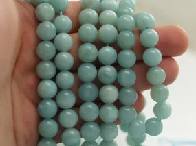 Amazonite 10 mm Round Gemstone Beads 15.5 inches Full Strand T011