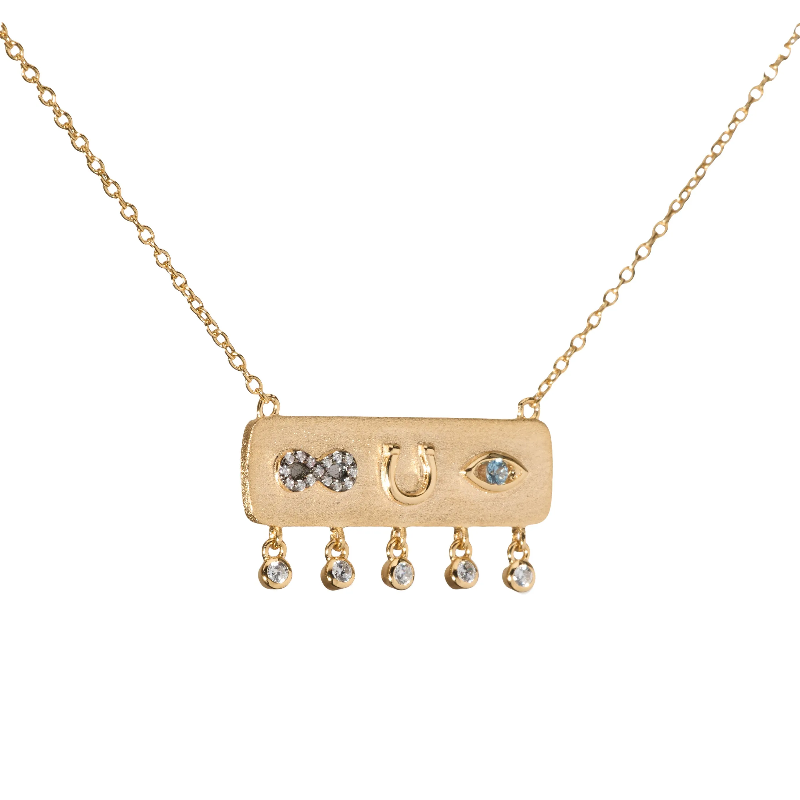 Amulet Necklace in Vermeil Gold