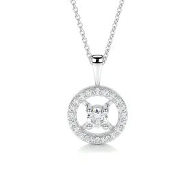 Aspen Lab Grown Diamond Pendant   (0.6 Carat) -14K White Gold