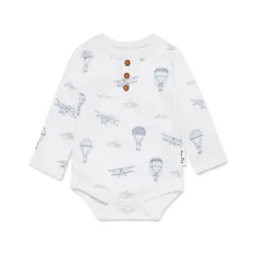 Aster and Oak Bodysuit Long Sleeve - Air Balloon