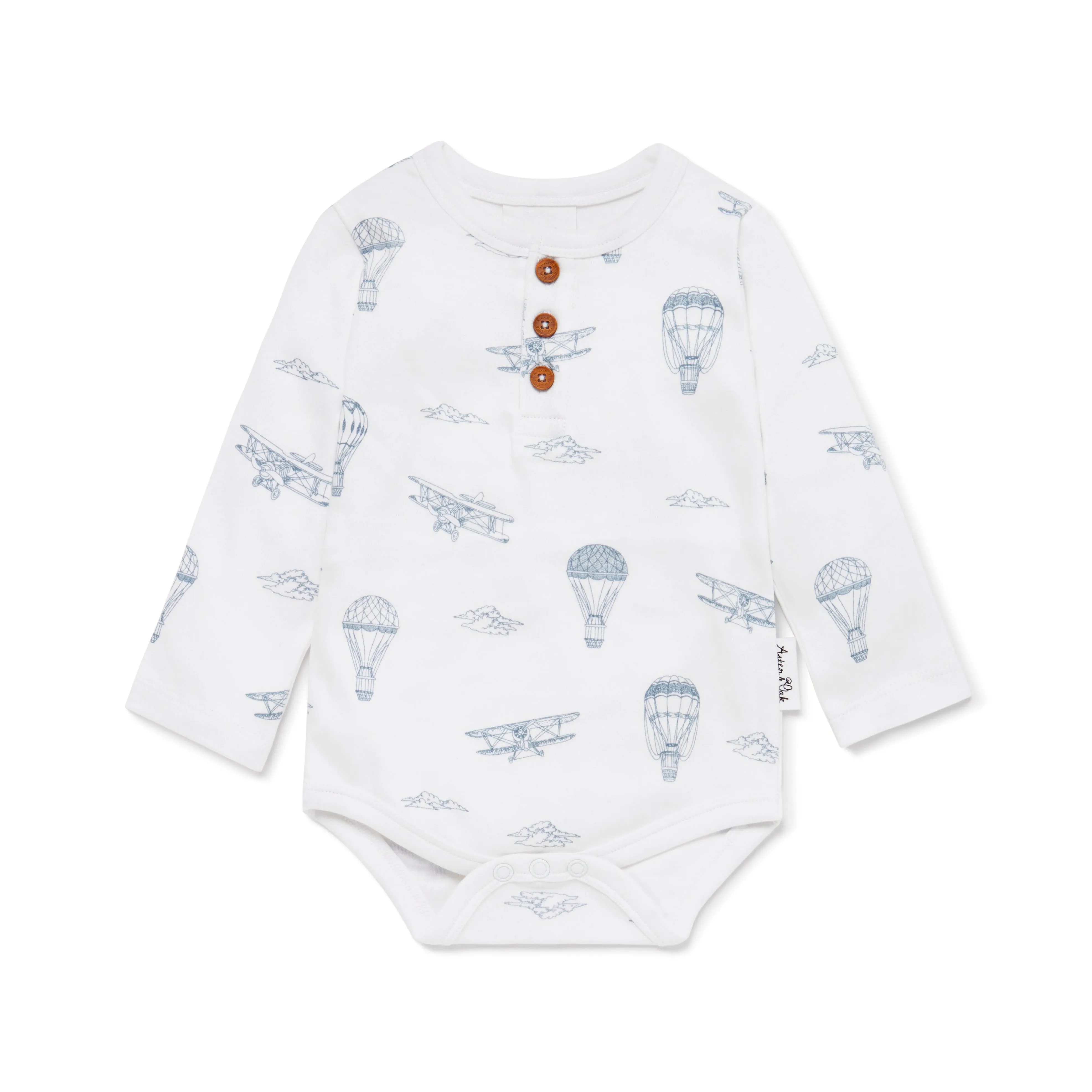 Aster and Oak Bodysuit Long Sleeve - Air Balloon