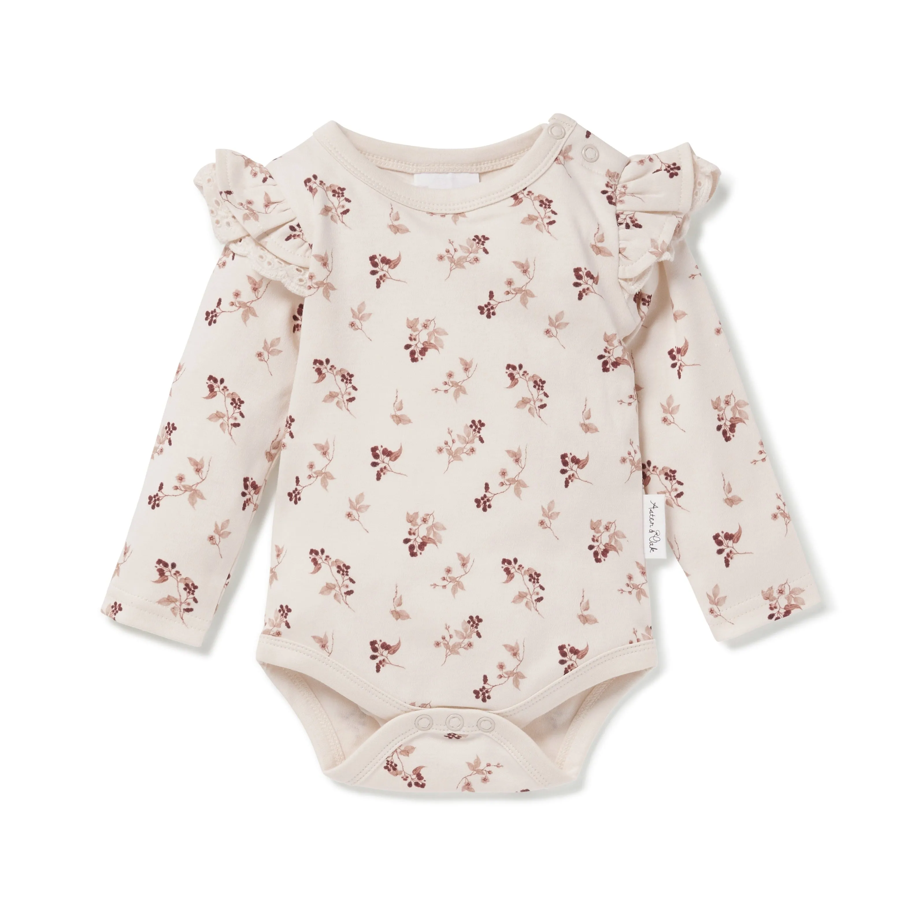 Aster and Oak Bodysuit Long Sleeve - Berry