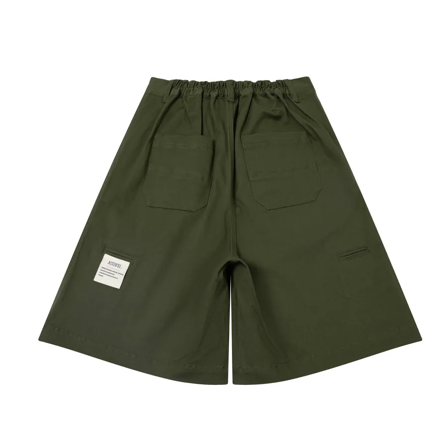 A[S]USL SIGNATURE SHORTS-LIGHT OLIVE