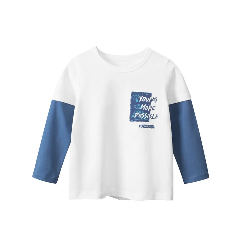 Autumn New Children's Undercoat Baby Clothes Boys' Long Sleeve T-shirt