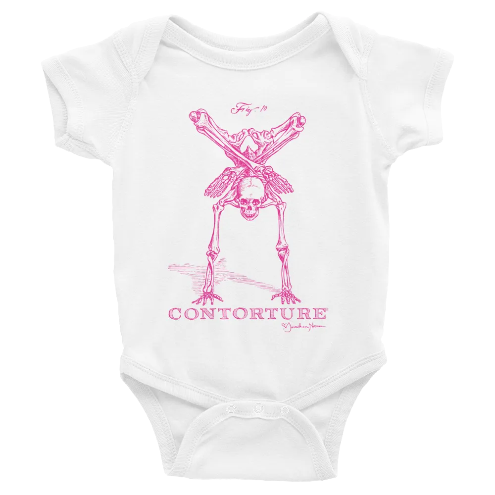 Baby Short Sleeve Bodysuit: PINKY