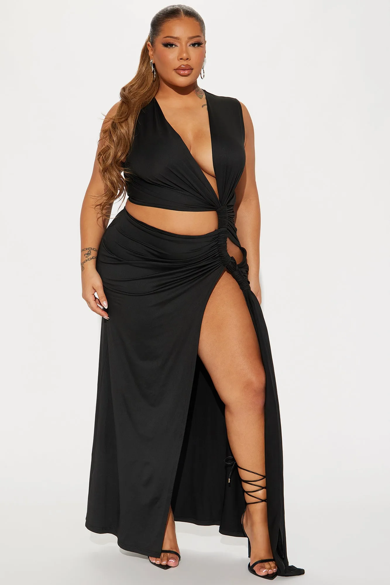 Bahama Beach Maxi Dress - Black