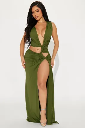 Bahama Beach Maxi Dress - Olive