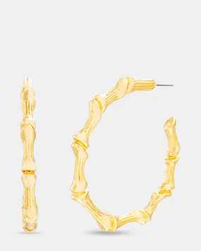 BAMBOO HOOPS GOLD