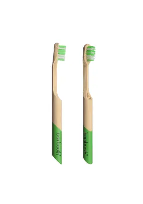 Bambooth Forest Green Kids Bambino Toothbrush