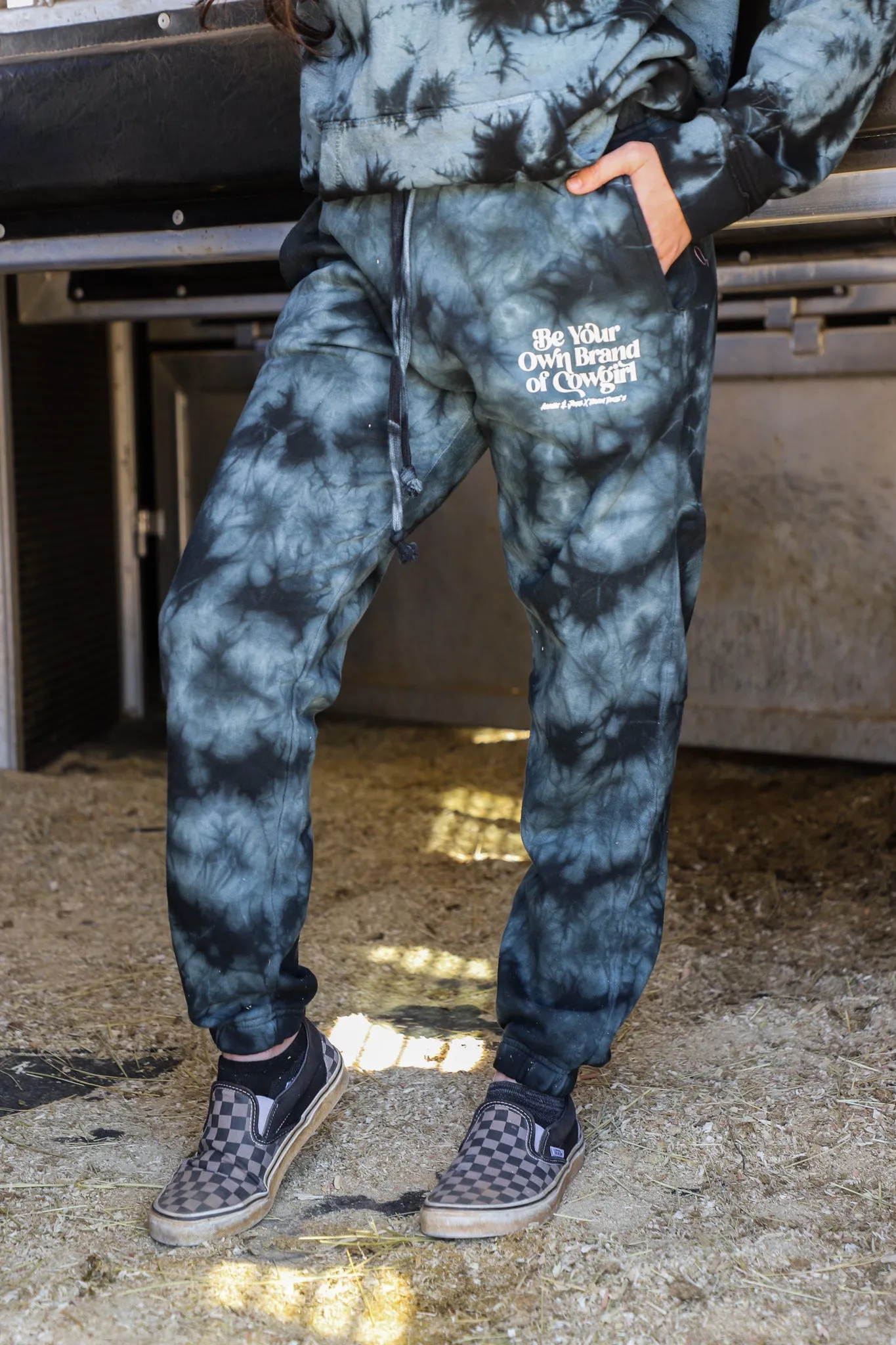 BE YOUR OWN BRAND OF COWGIRL TIE DYE JOGGERS