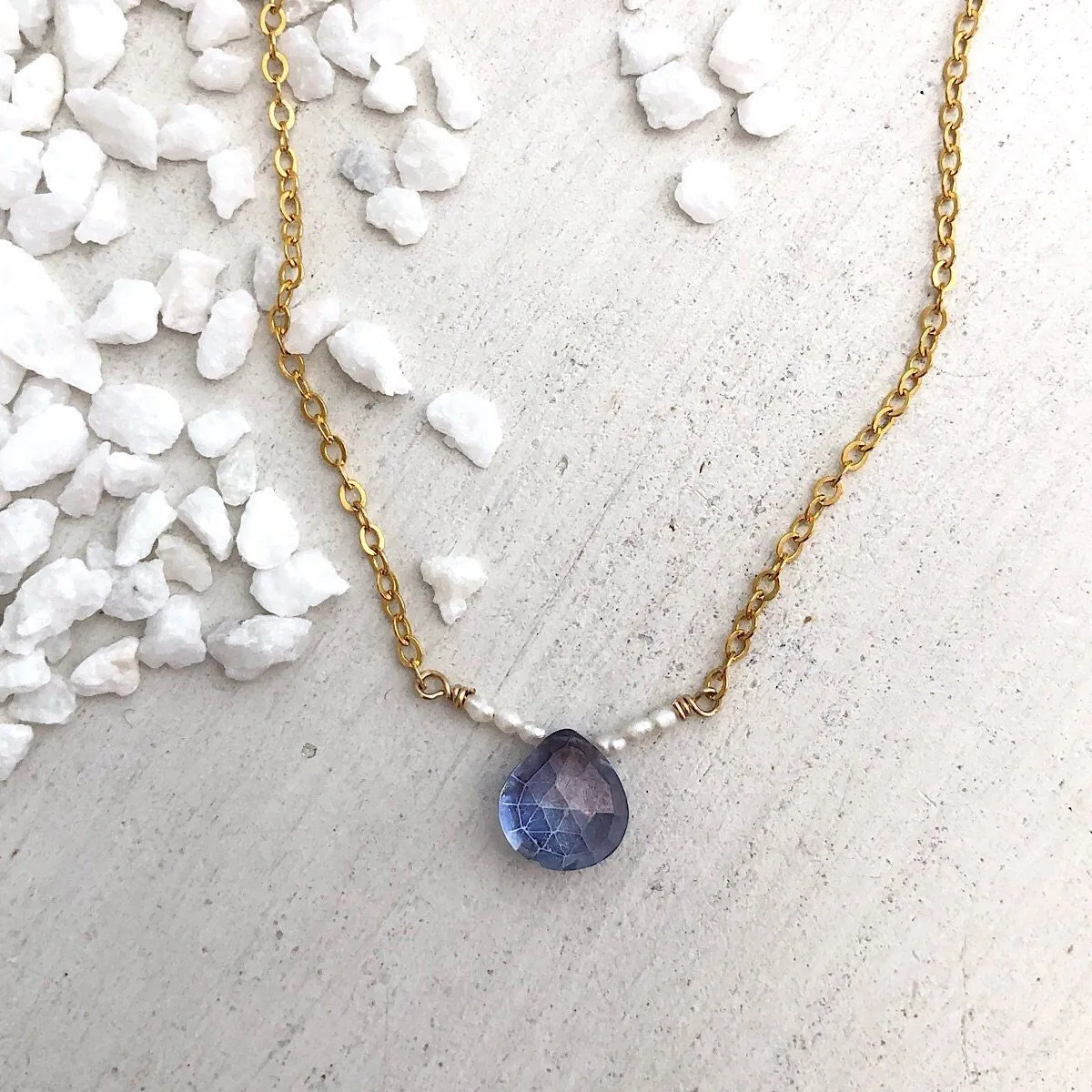 Blue Mystic Gemstone Necklace