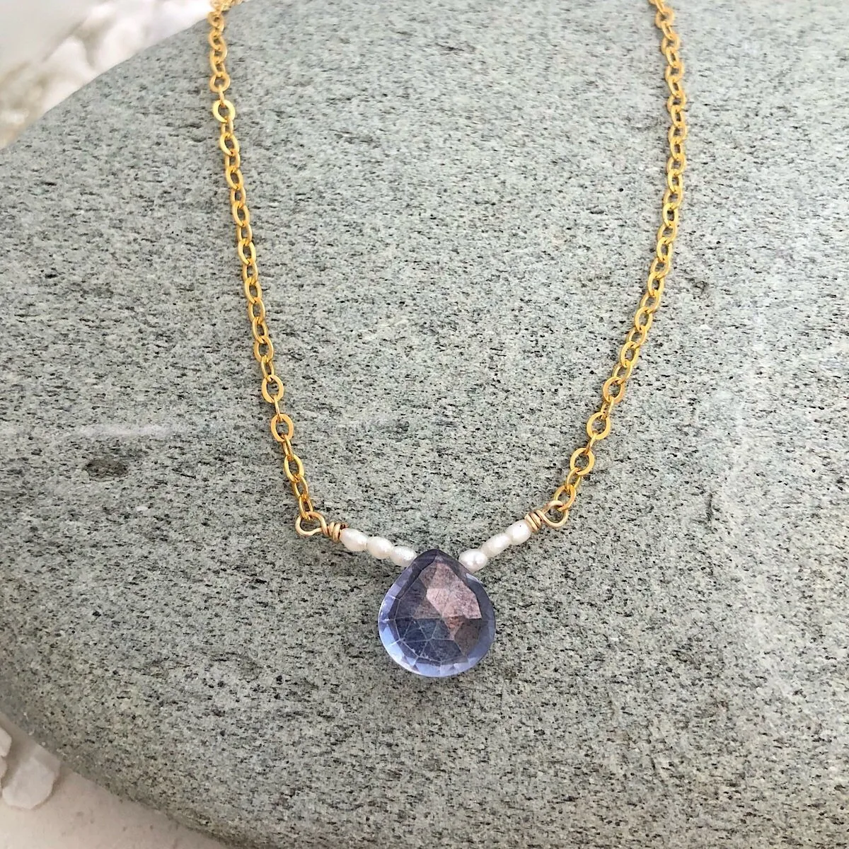 Blue Mystic Gemstone Necklace