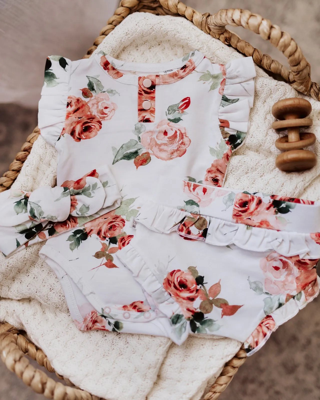 Bodysuit short sleeve - Rosebud