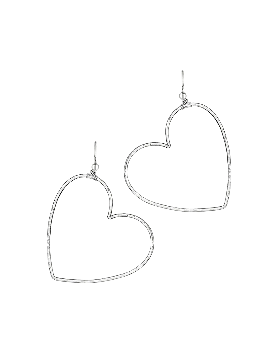 Boho Heart Hoops