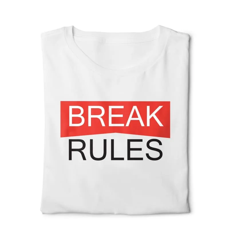 Break Rules - Digital Graphics Basic T-shirt white