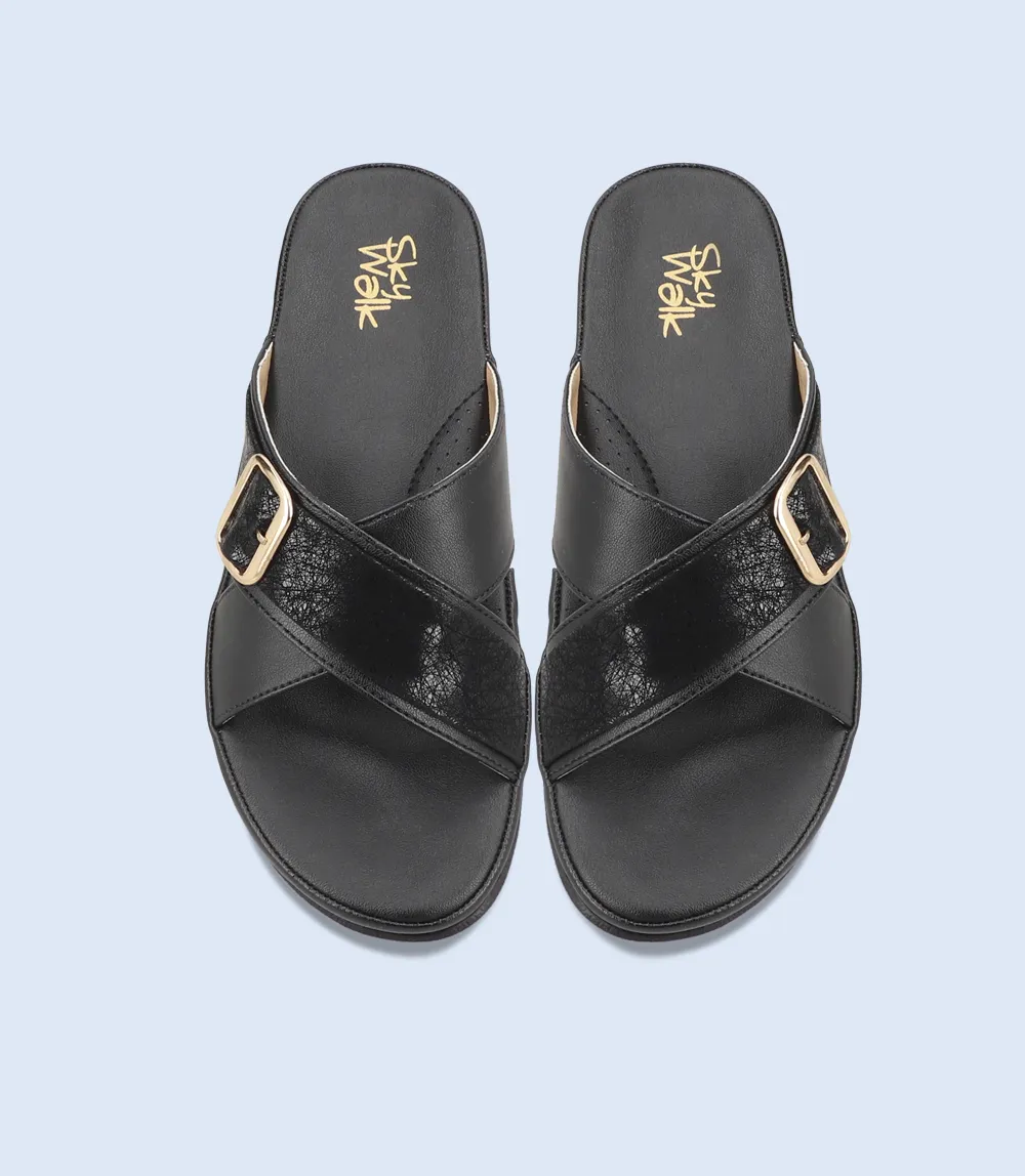 BW9256-BLACK-Women Slipper