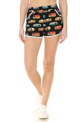 Camper Print Soft Lounge Shorts