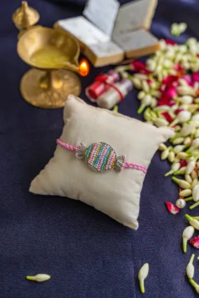 Candy Embroidered Rakhi