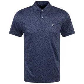 Cayucos Floral Performance Jersey Polo Navy - AW23