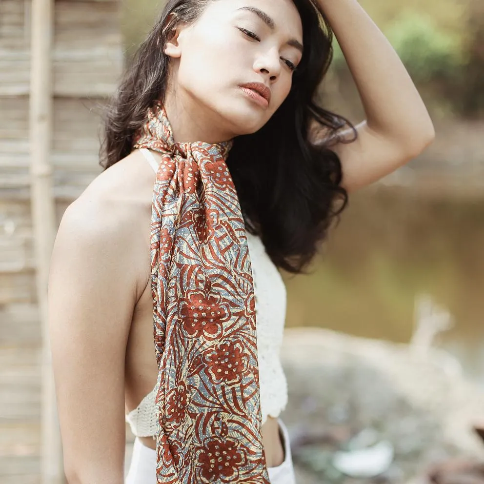 Cempaka Silk Batik Scarf