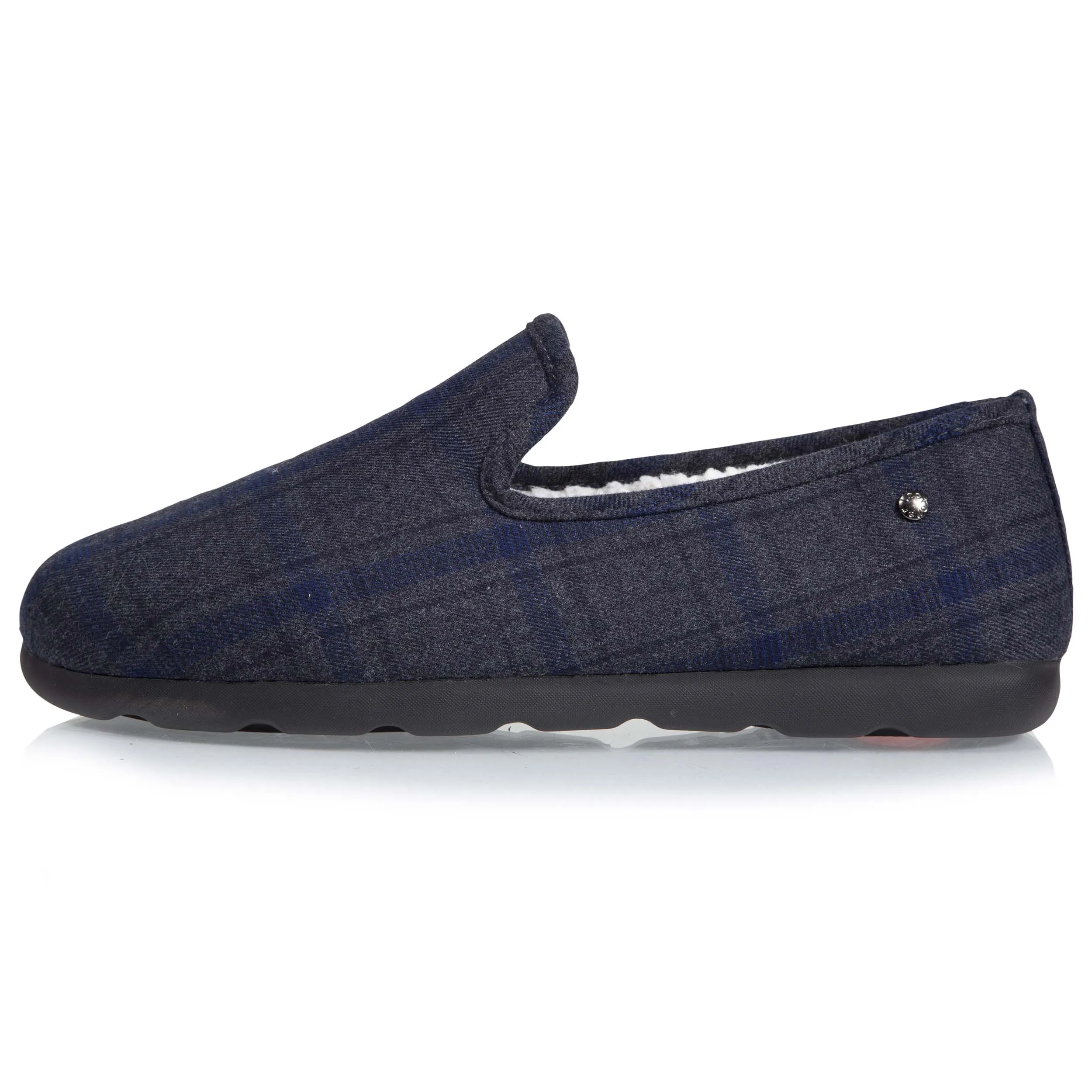 Chaussons charentaises Homme Tartan chaud