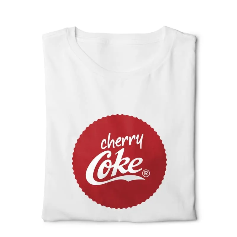 Cherry Coke - Digital Graphics Basic T-shirt White